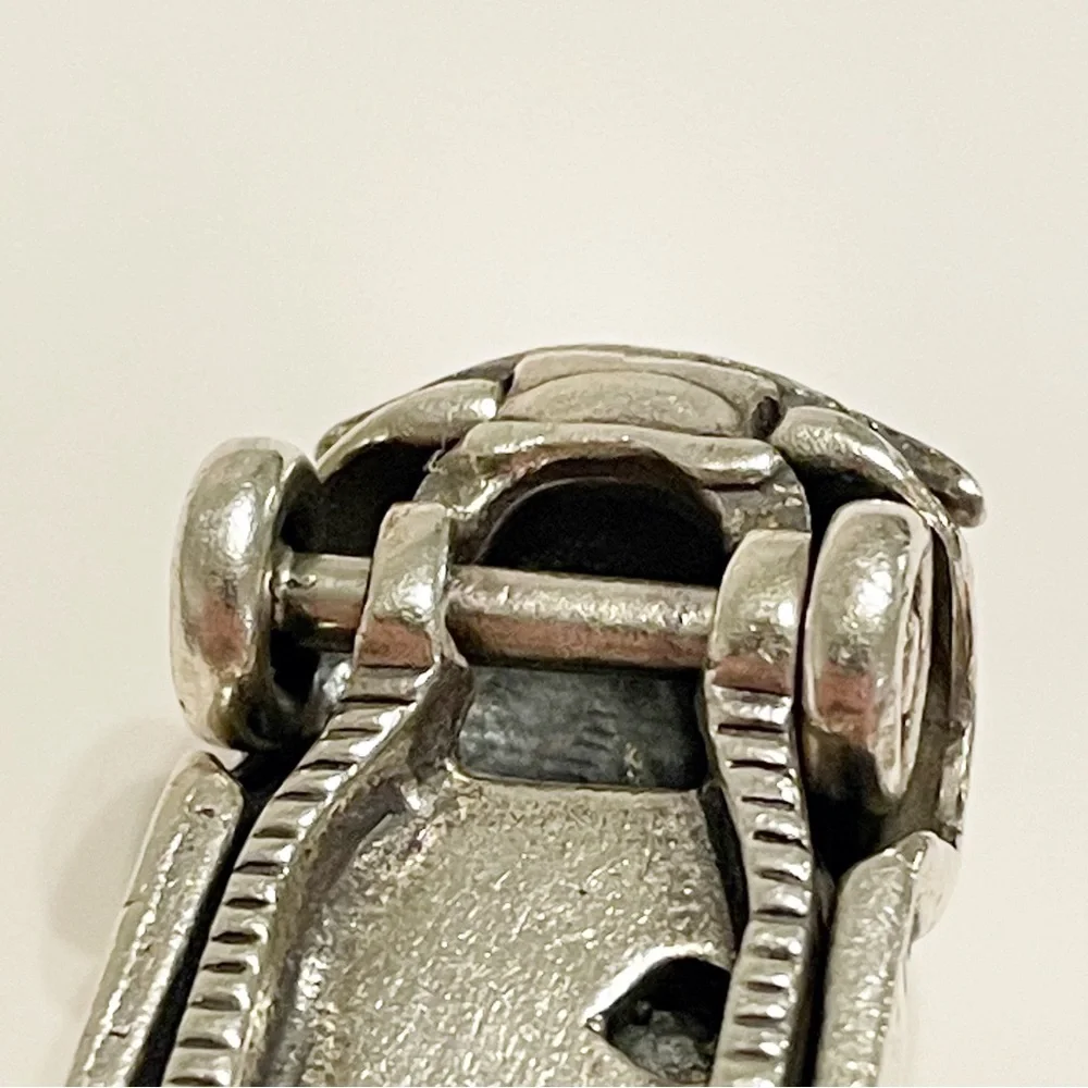 RARE solid 925 sterling silver VW convertible car keychain - Picture 6 of 12